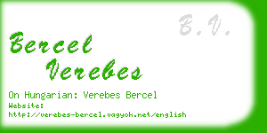 bercel verebes business card